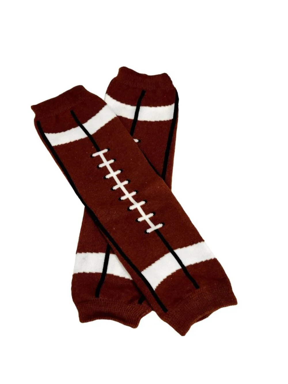 Beanie Hat Football Set Crochet Cap Leg Warmers Leggings Baby Boy Girl Knit New